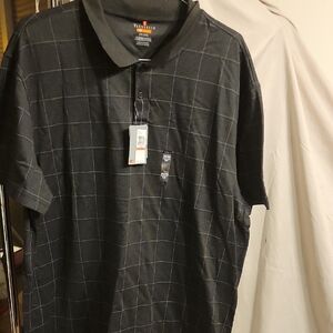 Van Heusen Dark Grid Polo Shirt